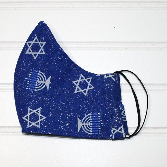 Hand Crafted Other - HAND CRAFTED Kids Hanukkah Star Face Mask Shield